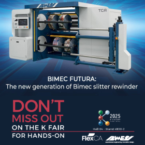 Bimec at K 2025: discover the new FUTURA series and the exclusive B-KNIFE slitting system